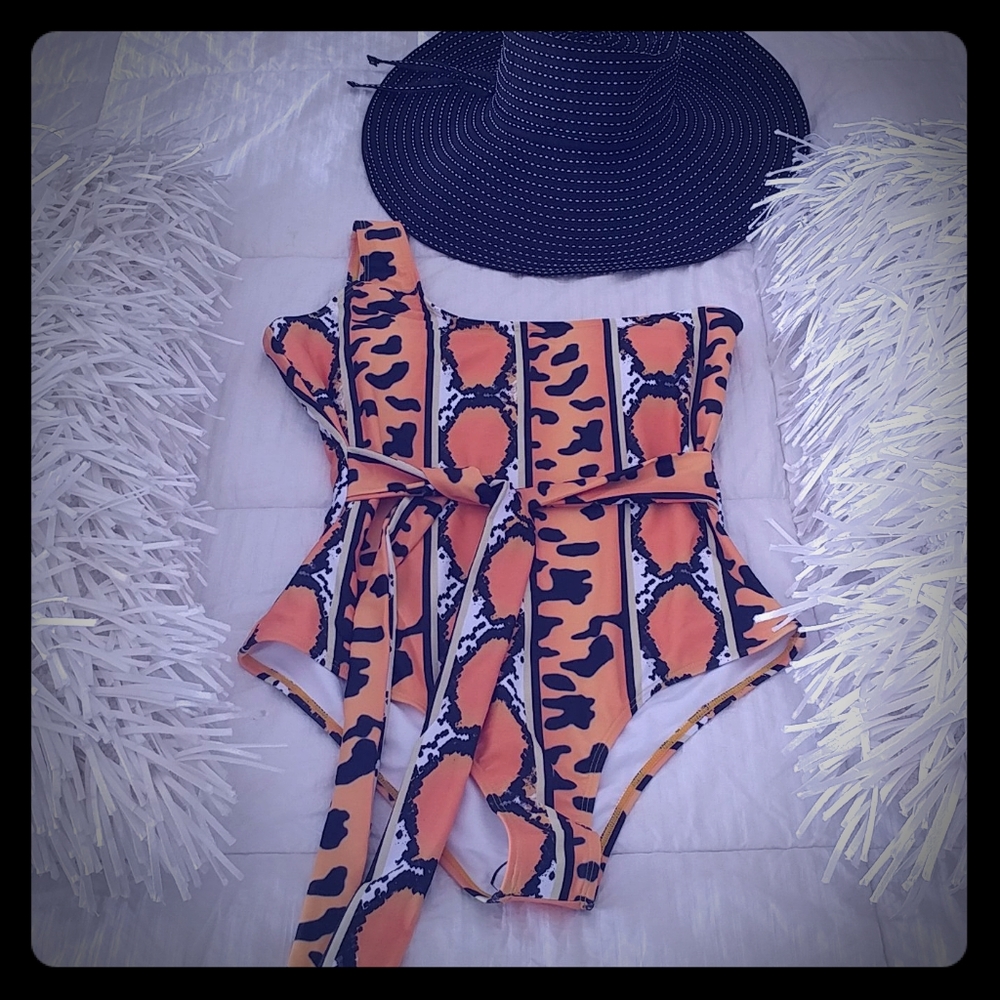 Gorgeous One Piece, One Shoulder Swimsuit